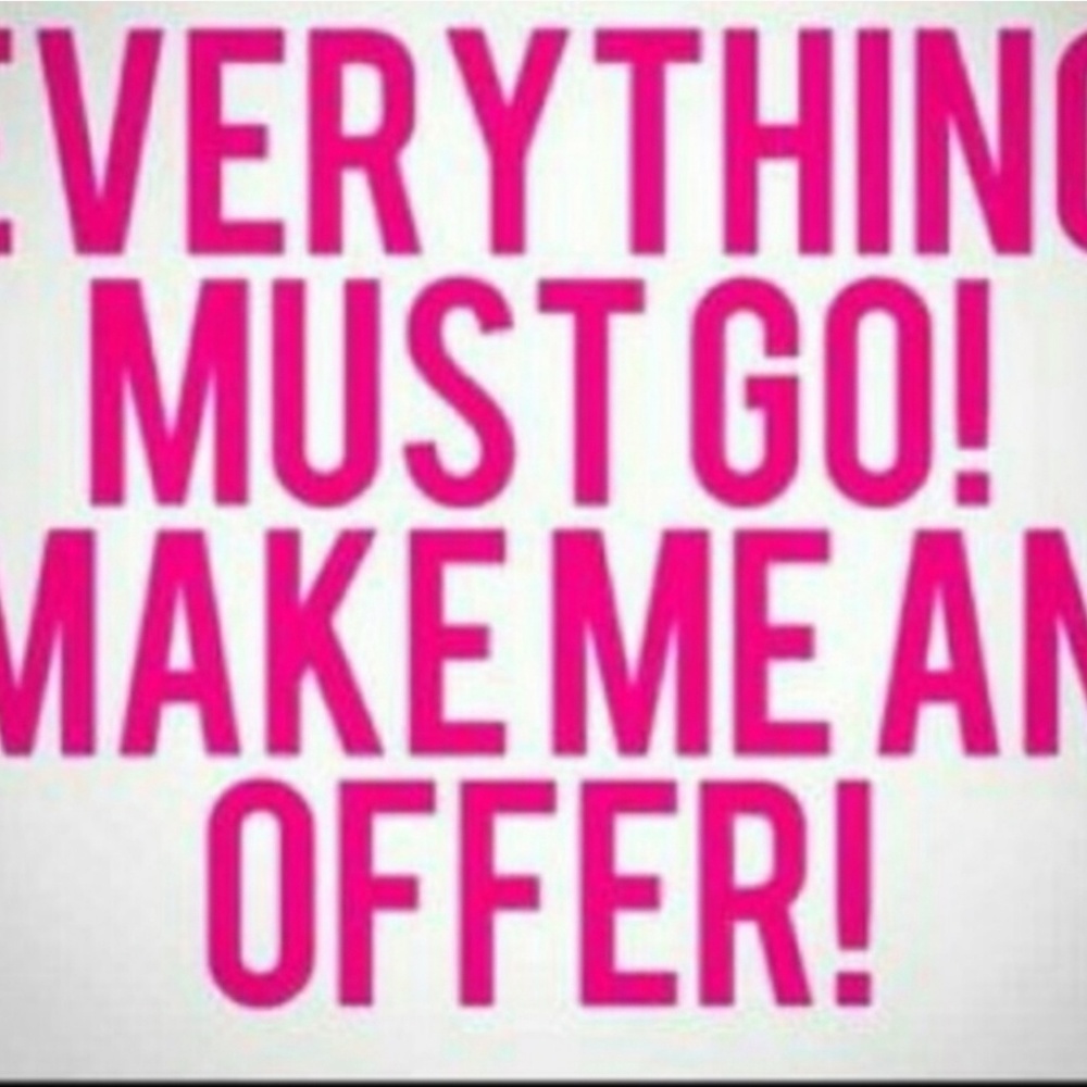 I love offers, reasonable😊